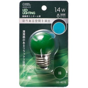 LED G40E26 1．4W オーム電機