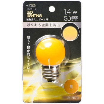 LED G40E26 1．4W オーム電機