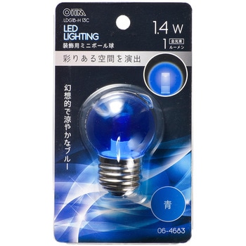 LED G40E26 1．4W オーム電機