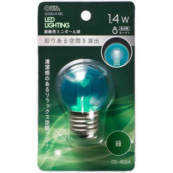 LED G40E26 1．4W オーム電機