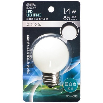 LED G50E26 1．4W オーム電機