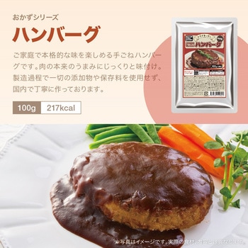 トライキッチン そのままおいしい ハンバーグ 1食分 100g 常温保存6年 非常食 保存食 常備食 防災食 新含気製法 レトルトパウチ食品 トライキッチン