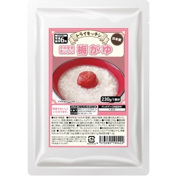 トライキッチン そのままおいしい 梅がゆ 1食分 230g 常温保存6年 非常食 保存食 常備食 防災食 新含気製法 レトルトパウチ食品 トライキッチン