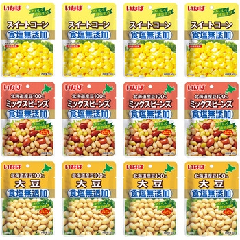 いなば食品 サラダに便利なセット スイートコーン&ミックスビーンズ&大豆 各4個 いなば食品
