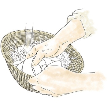 花山うどん 鬼ひも川3人前肉汁つゆ付420g 花山うどん