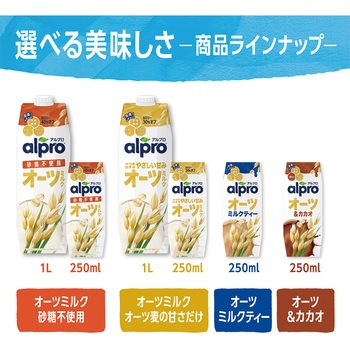 ダノンジャパン アルプロ 食物繊維&鉄分 オーツ&カカオ 贅沢チョコレートの味わい 250mL ダノンジャパン