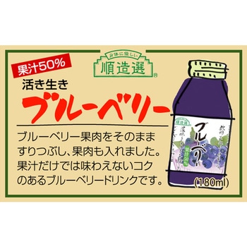 マルカイコーポレーション 順造選 ブルーベリー 180mL マルカイコーポレーシヨン