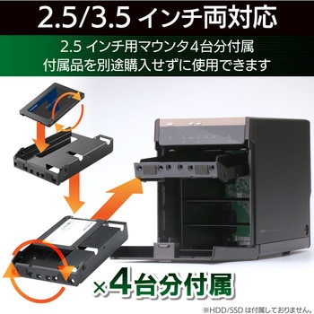 LGB-4BNHUC HDDケース 2.5インチハードディスク SSD USB3.1(Gen2) 4bay 