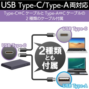 HDDケース 2.5インチハードディスク SSD USB3.2 Gen2 (USB3.0) フラップ式 Type-C ロジテック