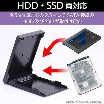 HDDケース 2.5インチハードディスク SSD USB3.2 Gen2 (USB3.0) フラップ式 Type-C ロジテック