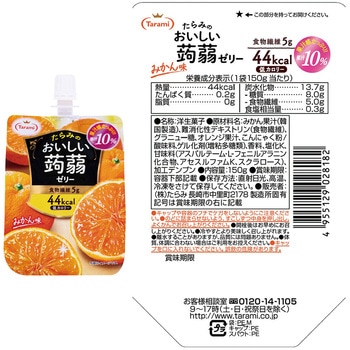 たらみ おいしい蒟蒻ゼリー 150g 人気5種X6個 計30個セット (ぶどう・ピーチ・りんご・マスカット・みかん) たらみ