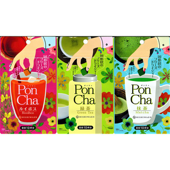 菱和園 PonChaポンチャアソート 緑茶・抹茶・ルイボス 各1個 菱和園