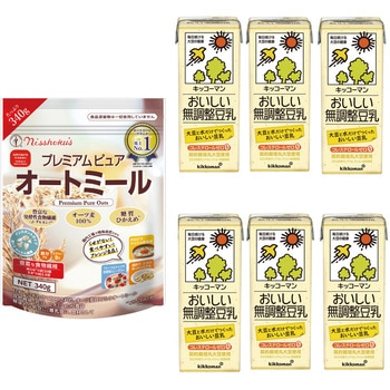 オートミール×無調整豆乳200mLのセット【参考レシピ有】 日本アクセス