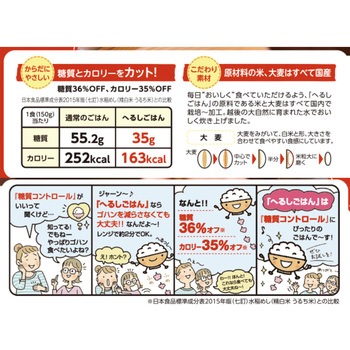 サラヤ ロカボスタイルへるしごはん(炊飯パック) 150g×3 SARAYA(サラヤ)