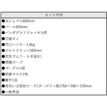 sanwa背負えるレスキューツールセット 三和製作所