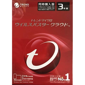ウイルスバスター クラウド 3年版 同時購入用 PKG トレンドマイクロ