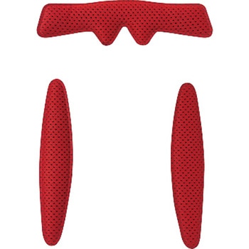 インナーパッドセット3 レッド OGK KABUTO
