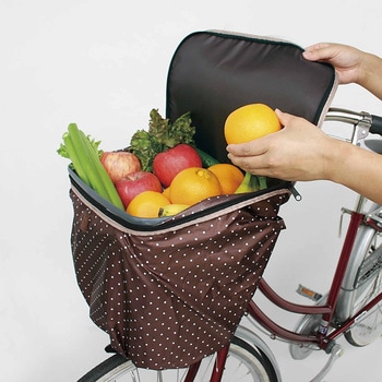 みかん 自転車のかご