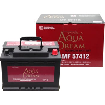 AD-MF 57412 欧州車用 PLATINUM CAR BATTERY 1個 AQUA DREAM(アクア