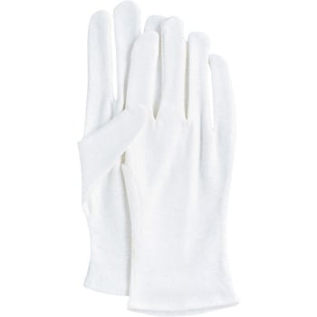 white thin gloves