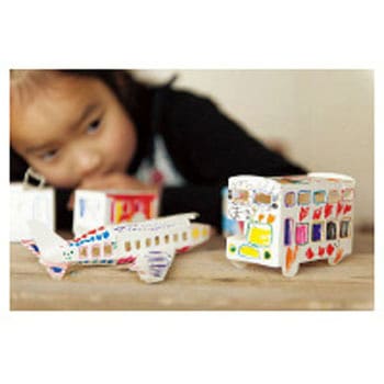 WORK×CREATEシリーズ 立体ぬりえワークブック のりもの編 コクヨ