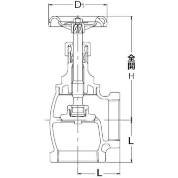 150型 青・黄銅アングルバルブ 東洋バルヴ