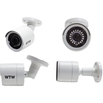 セキュリティジャパン監視カメラ WTW-NV404EP2　800万画素IPカメラ2台セット