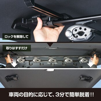 U-CA1F E26系NV350P-GX標準専用スマートロッドホルダー5本用 1個 槌屋