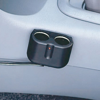 ダブルソケットヒューズ電源ベース 槌屋ヤック