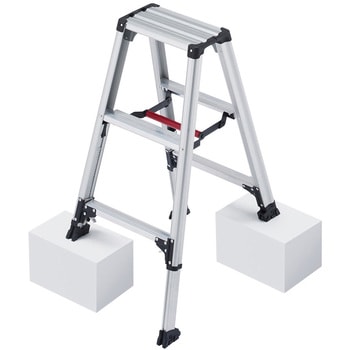 脚立 RZS-a 伸縮式脚軽 長谷川工業 専用脚立 【通販モノタロウ】