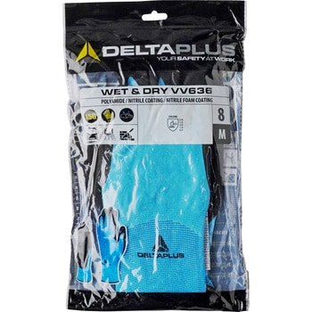 WET&DRY VV636BL/完全防水ニトリルコートすべり止め手袋 Delta Plus