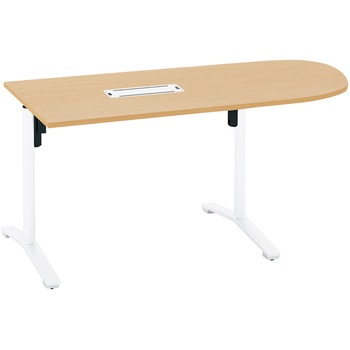 MT-VU157BSAAMT1-C �~�[�e�B���O�p�e�[�u�� �r�G�i U���`�V��(�z���E�g���T�[�r�X�t��) �R�N�� �z���C�g�i�`������ �z���{�b�N�X�t�� ����720mm�Ԍ�1500mm���s750mm  MT-VU157BSAAMT1-C 53670016