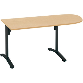 MT-VU157E6AMT1-C �~�[�e�B���O�p�e�[�u�� �r�G�i U���`�V��(�z���E�g���T�[�r�X�t��) �R�N�� �z���C�g�i�`������ �u���b�N ����720mm�Ԍ�1500mm���s750mm  MT-VU157E6AMT1-C 53670059