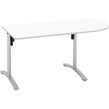 MT-VU157P81MAW-C �~�[�e�B���O�p�e�[�u�� �r�G�i U���`�V��(�z���E�g���T�[�r�X�t��) �R�N�� �z���C�g �t���b�g�V���o�[ �z���{�b�N�X�Ȃ� ����720mm�Ԍ�1500mm���s750mm  MT-VU157P81MAW-C 53670156