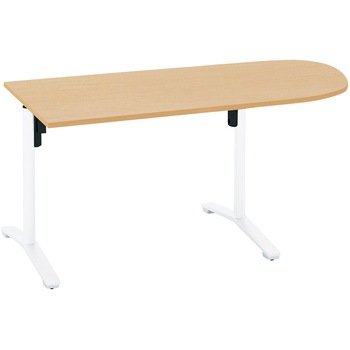 MT-VU157SAAMT1-C �~�[�e�B���O�p�e�[�u�� �r�G�i U���`�V��(�z���E�g���T�[�r�X�t��) �R�N�� �z���C�g�i�`������ �z���{�b�N�X�Ȃ� ����720mm�Ԍ�1500mm���s750mm  MT-VU157SAAMT1-C 53670253