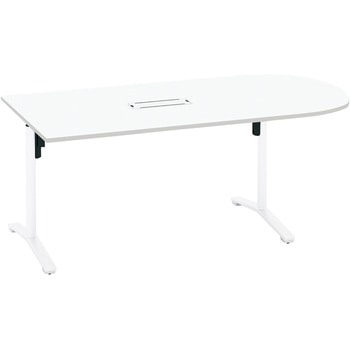 MT-VU189BSAAMAW-C �~�[�e�B���O�p�e�[�u�� �r�G�i U���`�V��(�z���E�g���T�[�r�X�t��) �R�N�� �z���C�g �z���{�b�N�X�t�� ����720mm�Ԍ�1800mm���s900mm  MT-VU189BSAAMAW-C 53670515