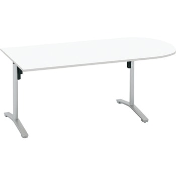 MT-VU189P81MAW-C �~�[�e�B���O�p�e�[�u�� �r�G�i U���`�V��(�z���E�g���T�[�r�X�t��) �R�N�� �z���C�g �t���b�g�V���o�[ �z���{�b�N�X�Ȃ� ����720mm�Ԍ�1800mm���s900mm  MT-VU189P81MAW-C 53670637