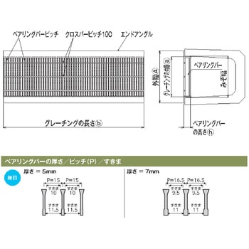 圧接型グレーチング 細目 ノンスリップ WUS-X型 片岡産業