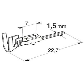メス端子適用電線1.5～2.5mm2 JTC