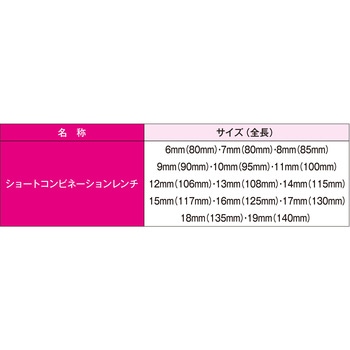 14PCS ショートコンビネーションレンチセット - JTC