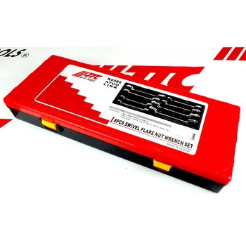 8PCS スイベルフレアナットレンチセット JTC