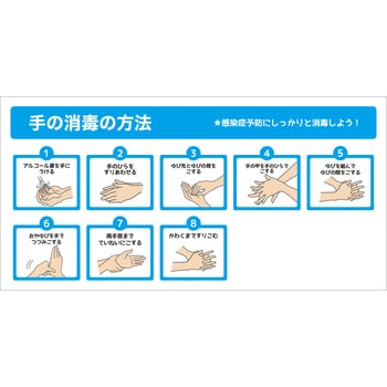 Ts 01 手の消毒の方法 1枚 グリーンクロス 通販サイトmonotaro