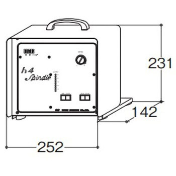 機械装着用h4スピンドル パワーサプライ HSC-3300 リューター(日本精密機械工作)