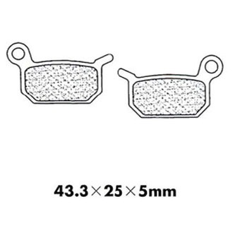 CLブレーキパッド シンタードメタル [X55] オフロードレーシング - X.A.M