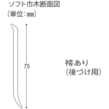 ソフト巾木 巾木75mm 川島織物セルコン