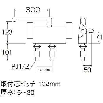サーモデッキシャワー混合栓 - SANEI(旧:三栄水栓製作所)