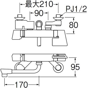 サーモシャワー混合栓 SANEI