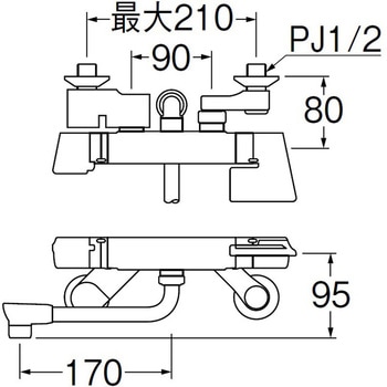 サーモシャワー混合栓 SANEI