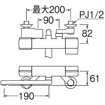 サーモシャワー混合栓 SANEI(旧:三栄水栓製作所)