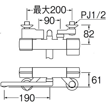 サーモシャワー混合栓 SANEI(旧:三栄水栓製作所)